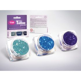   TyToo: csillámpor szett 3 x 2,5 ml Azúrkék, Tengerkék, Zafírkék