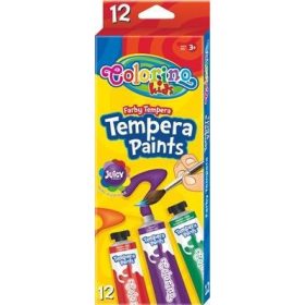 Tempera készlet, 12x12 ml, Colorino