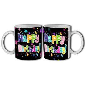 Bögre 3 dl - Happy Birthday! madárkás