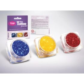 TyToo csillámpor szett, tengerkék, citromsárga, piros