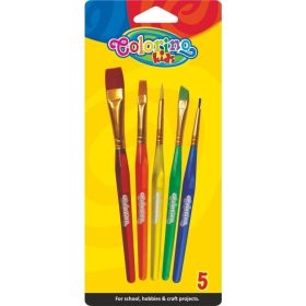 Akril ecset készlet, 5 db-os, Colorino 