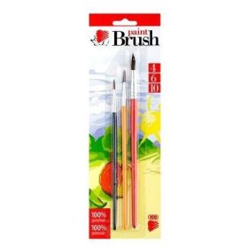 Ecset készlet, 3db-os (4-6-10 méretűek), Süni