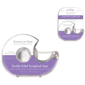   Ragasztószalag adagolóval, kétoldalú, átlátszó, 12mm x 6,3m