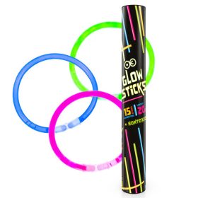 Világító karkötő 15 db/csomag