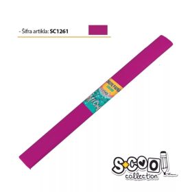 Krepp papír 50x200 cm sötétrózsaszín SC1261