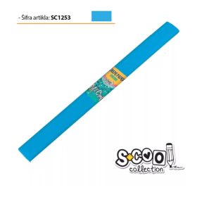 Krepp papír 50x200 cm égkék SC1253