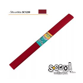 Krepp papír 50x200 cm sötétbordó SC1239