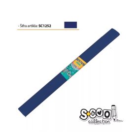 Krepp papír 50x200 cm sötétkék SC1252