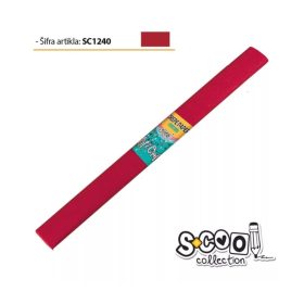 Krepp papír 50x200 cm piros SC1240