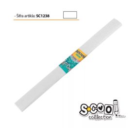 Krepp papír 50x200 cm fehér SC1238