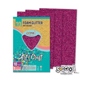 Dekorgumi 2mm A/4, glitter, világoslila, SC1223