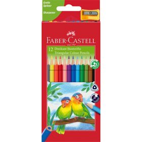   Faber Castell 12 db-os trio színesceruza készlet faragóval