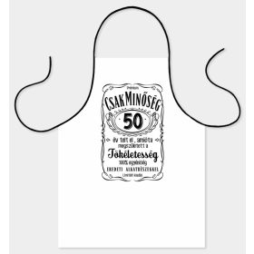   Vicces Kötény - Csak Minőség 50 - 50. Szülinapi Ajándék