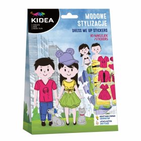 Kreatív öltöztető szett 80 matricával, Kidea 