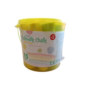 Aszfalt kréta színes, 15 db-os vödörben