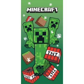   Minecraft TNT Creepers fürdőlepedő, strand törölköző 70x140cm (Fast Dry) 