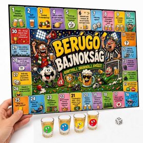   Vicces Ivós Társasjáték Felnőtteknek - Berúgó Bajnokság