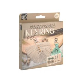   Makramé Craft kulcstartó készítő kreatív szett 2 db-os 