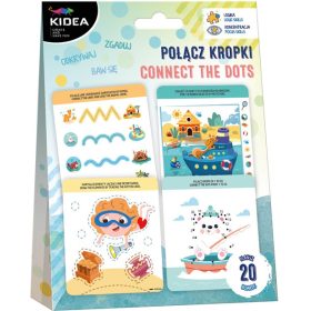   Foglalkoztatókészlet: Kösd össze a pontokat! 20 lap/szett, Kidea