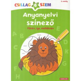   Anyanyelvi színező - Főnév, ige, melléknév - Csillagszem - 2. osztály