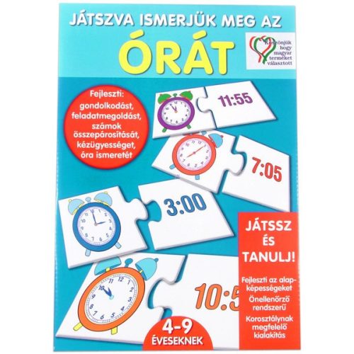 Készségfejlesztő játék - Játszva ismerjük meg az órát