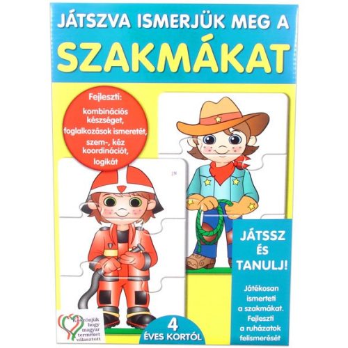 Játszva megismerjük a szakmákat Készségfejlesztő Játék 