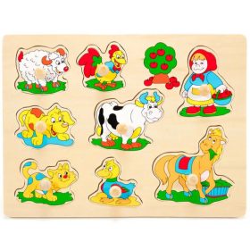 Fogantyús puzzle (bárányos) 