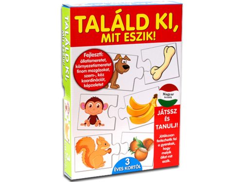 Készségfejlesztő játék - Találd ki mit eszik! 