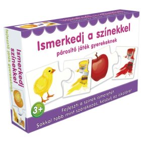Ismerkedj a színekkel párosító játék gyerekeknek 