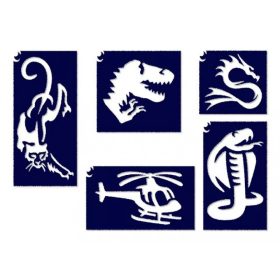 Fiús vegyes 2 sablon szett 5 db 