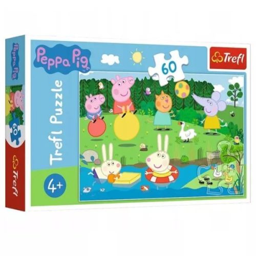 Trefl: Peppa malac Szórakozás nyáron 60 darabos puzzle