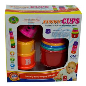 Pohárépítő játék piramis 9 db-os 