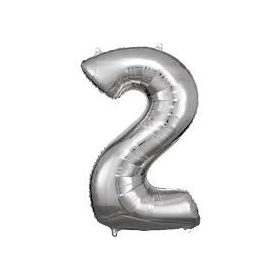 Fólia lufi 2-es, 86 cm ezüst