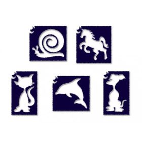 Tytoo sablon állatos 5 db