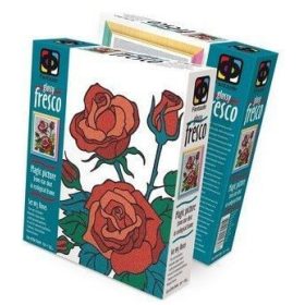 Csillogó képkészítő szett, csillámporral, Rózsa, 5+ 