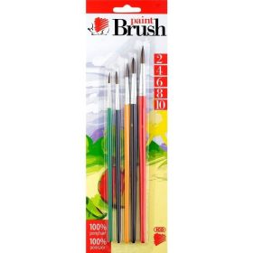 Ecset készlet, 5 db-os (2-4-6-8-10 méretűek), Süni 