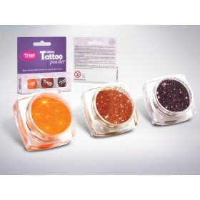   TyToo: csillámpor szett 3 x 2,5 ml Narancssárga, Világosbarna, Barna