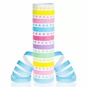 Szerpentin, színes, pöttyös, 18 gurigás