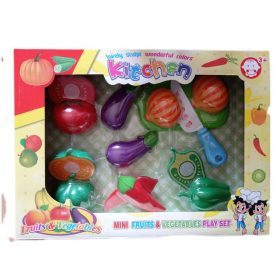   Műanyag vágható gyümölcs és zöldség 14 darabos készlet