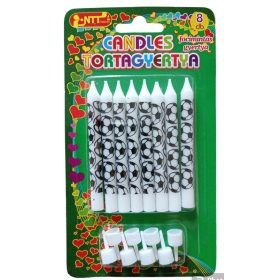 Torta gyertya, focis, 8 db/cs