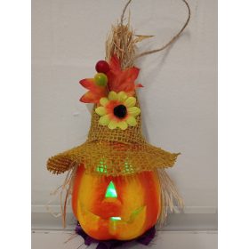 Halloween akasztható tök, világítós