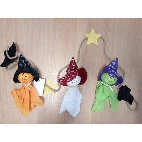 Halloween bábú fűzér