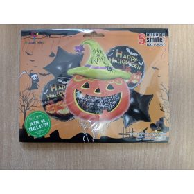 Halloween fólia lufi - 5 darabos