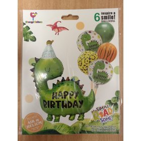 Fólia lufi, dínós, 6 darabos szett