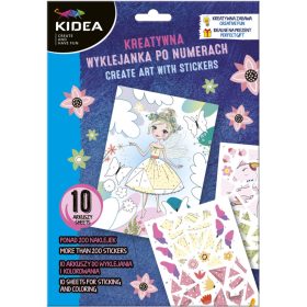  Matricás képalkotó mozaik szett, tündérek és hercegnők, Kidea 