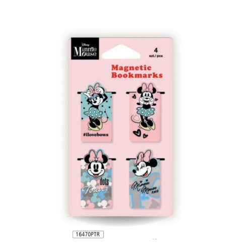 Mágneses könyvjelző 4db-os Disney Minnie Mouse 