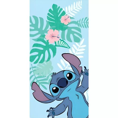 Disney Lilo és Stitch, A csillagkutya fürdőlepedő, strand törölköző 70x140cm (Fast Dry) 