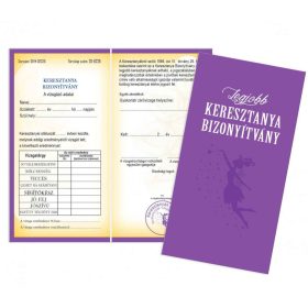  Bizonyítvány - Legjobb Keresztanya Bizonyítvány