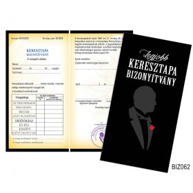 Bizonyítvány - Legjobb Keresztapa Bizonyítvány