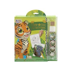 Nyomdázz és ragassz foglalkoztatófüzet állatos